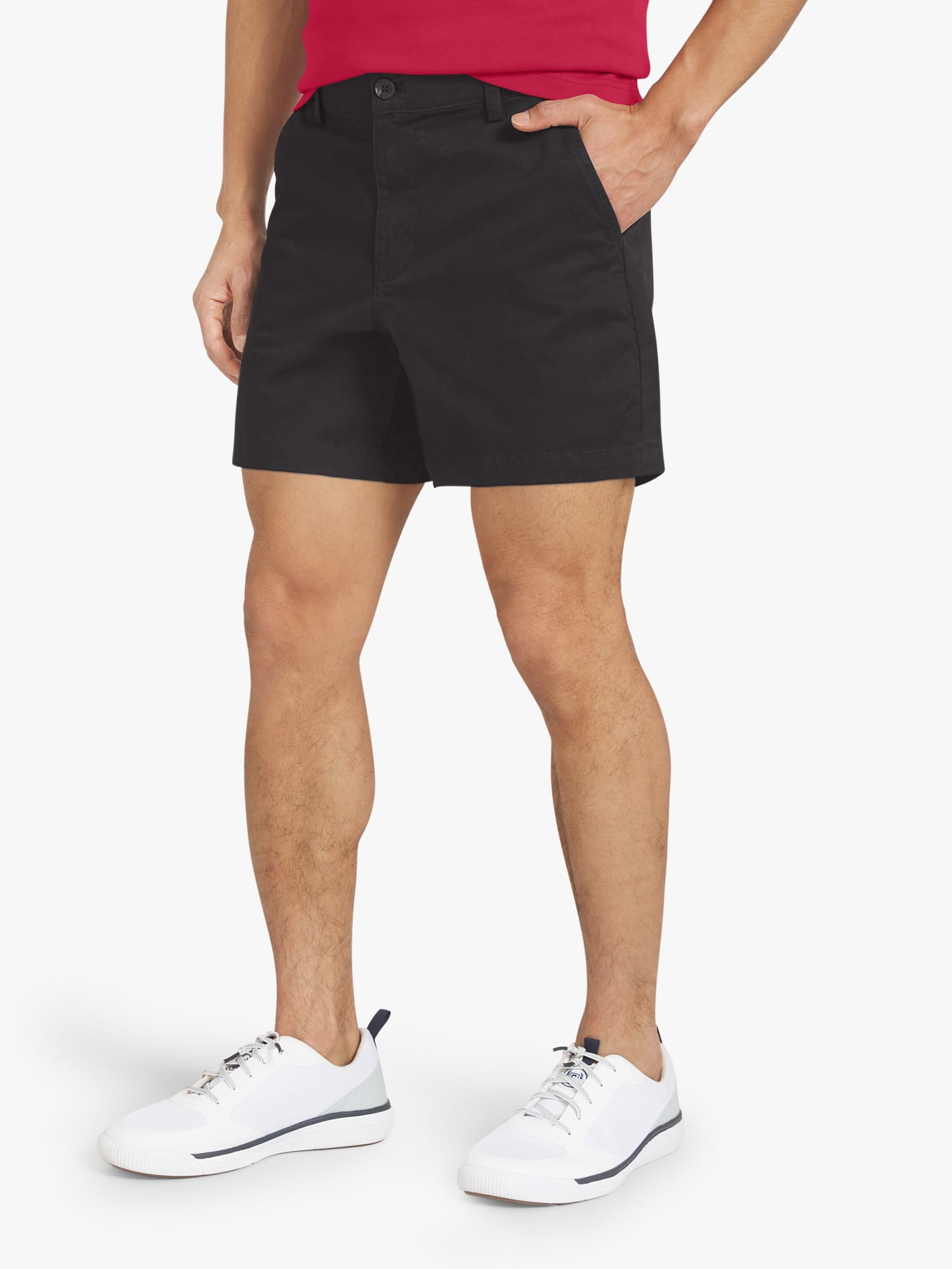 Chaps Men's & Big Men's Flat Front Shorts, Sizes 30-42, 5" Inseam