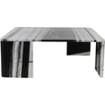 thumbnail image 3 of Meridian Furniture Livorno Panda Genuine Marble Coffee Table, 3 of 7