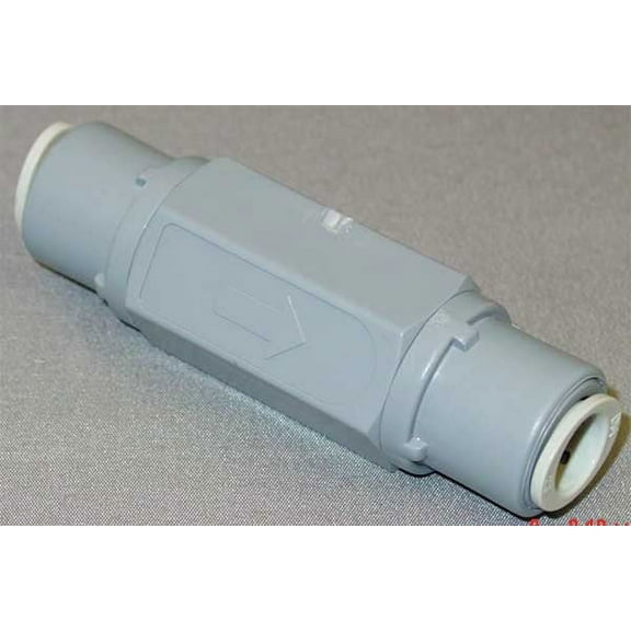 ZoroSelect 3/8" Push Gray PVC Ball Cone Spring Check Valve