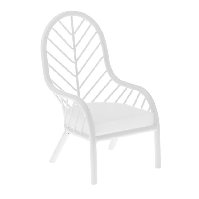 Conjunto de muebles y accesorios para el hogar para dormitorio de muñeca Blythe a escala 1/16 Silla Blanca