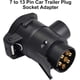 thumbnail image 3 of Rawiri Duokon 12V 7 a 13 pines Adaptador de enchufe para automóvil Convertidor Conector de remolque de enganche para caravana (Negro), 3 of 5