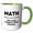 Green/White, variant on 3drose, Math the Only Subject That Counts, 15oz Mug