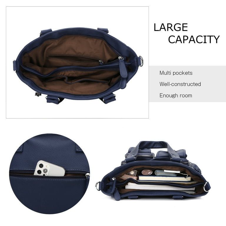 KL928 Women's Crossbody Handbags, PU Leather Large Top Zip