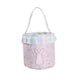 thumbnail image 2 of Bolsa de mano con patrón de cuadrícula B Ag con patrones florales, cesta de Pascua para guardar huevos, cesta de conejo con volantes, adecuada para guardar Pascua, decoraciones de Pascua, decoraciones, 2 of 8