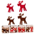 thumbnail image 3 of Toyvian 4Pcs Indoor Reindeer Decor Nonwoven Fabric Elk Figurine for Christmas, 3 of 3
