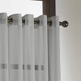 thumbnail image 3 of Curtainworks Soho Voile Sheer Grommet Panel, 59 by 132", Silver, 3 of 5