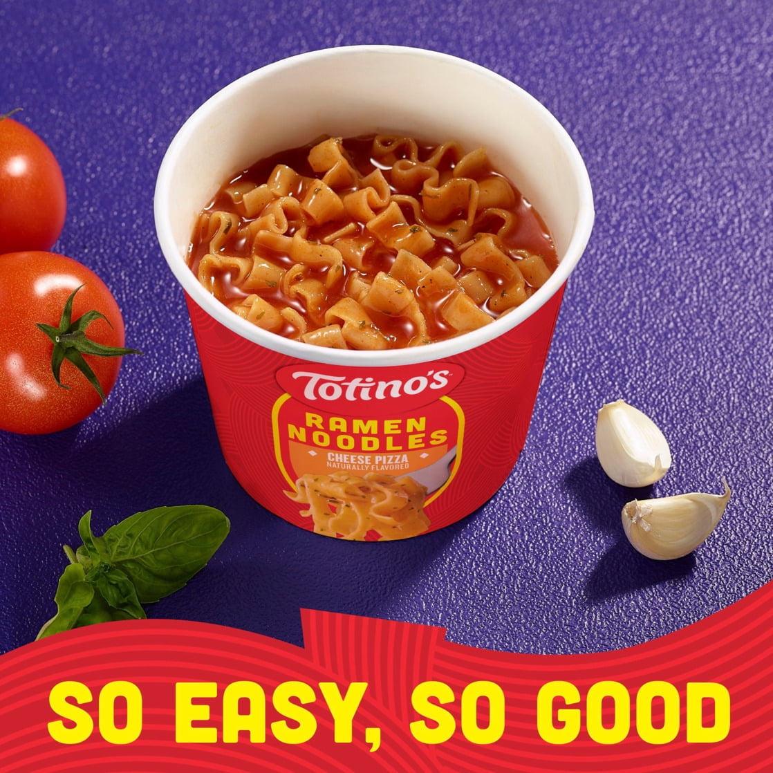 Totino's Ramen Noodles, Cheese Pizza Flavor, Microwave Soup Cup, 2.12 oz