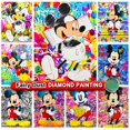 thumbnail image 2 of Disney-Kit de pintura de diamante 5D DIY, colorido, Mickey, Hada, polvo, Graffiti, póster de moda, diamantes de imitación, amor, mosaico hecho a mano, regalo artístico, 2 of 4