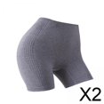 thumbnail image 1 of 2xPantalones Cortos De Para Mujer Pantalones Cortos De Entrenamiento De Cintura Alta Para Fitness Entrenamiento En El Gimnasio En Claro, 1 of 8