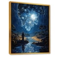 thumbnail image 2 of Designart "Nighttime Shepherd'S Celestial Quest" Christianity Floater Framed Canvas Wall Art, 2 of 5
