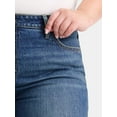 thumbnail image 4 of Terra & Sky Women's Plus Size Denim High Rise Wide Leg Jean, Size 16W-28W, 4 of 5