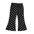thumbnail image 6 of mgoYE Girl's Polka Dots Loose Fit Wide Leg Pants with Pocket(White,5-6 Years), 6 of 6