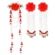 thumbnail image 5 of 2x Metal Long Tassel Flower Hairpin , Chinese Ethnic Style, Hair Ornament, Hanfu Accessories (3 Pieces) Yuyangstore Pinza de pelo con borla vintage, 5 of 8