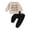 A-Beige, variant on NIEWTR Toddler Baby Boys Fall Clothes 1T 2T 3T 4T 5T Kids Winter Outfit Letter Tank Pullover Sweatshirt Pants Set(A-Beige,6-12 Months)