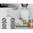 thumbnail image 4 of RUVANTI XXL Chef Apron for Men & Women–Adjustable Cotton Blend, Water-Resistant,Thick Cooking Apron with 2 Pockets – Durable Light Green Kitchen, BBQ & Workshop Apron–Light Green, 4 of 7