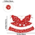 thumbnail image 3 of SHENGXINY Christmas Porch Goose Outfit Snowflake Print Dress with Plush Hat Porch Goose Clothes for Patio Home Outdoor Decoration, 3 of 9