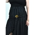 thumbnail image 4 of Falda asimetrica con broche Roman Fashion /Tallas Extras, 7067 (Negro) negro 42, 4 of 6