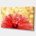 thumbnail image 2 of Hibiscus Flower with Lit up Background - Large Floral Canvas Artwork, 2 of 4