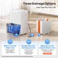 thumbnail image 4 of Dehumidifier for Basements and Large Rooms, MAX 80 Pints, Up to 4500 Sq.Ft, Dehumidifiers for Home with Drain Hose, Intelligent Humidity Control, Dual Timer(at 95°F, 90% RH), 4 of 12