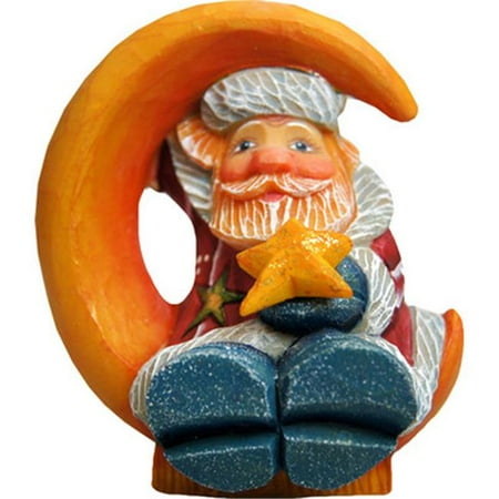 GDeBrekht 63148 Santa On Moon Figurine Ornament