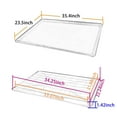 thumbnail image 2 of Confote 35.4 X 23.5 inch Replacement Tray for Dog Crate Pans Plastic Bottom for Pet Cages Crates Kennels Dogs Cat Rabbit Ferret Critter, 2 of 10