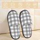 thumbnail image 2 of Balery Gray Checkboard Pantuflas de Casa de Felpa Silenciosas con Diseño Estampado, Zapatillas Cómodas Antideslizantes de Algodón para Interior-Medium, 2 of 8