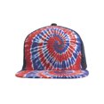 thumbnail image 2 of Top Headwear Tie-Dye Adjustable Trucker Hats - Red/Blue, 2 of 2