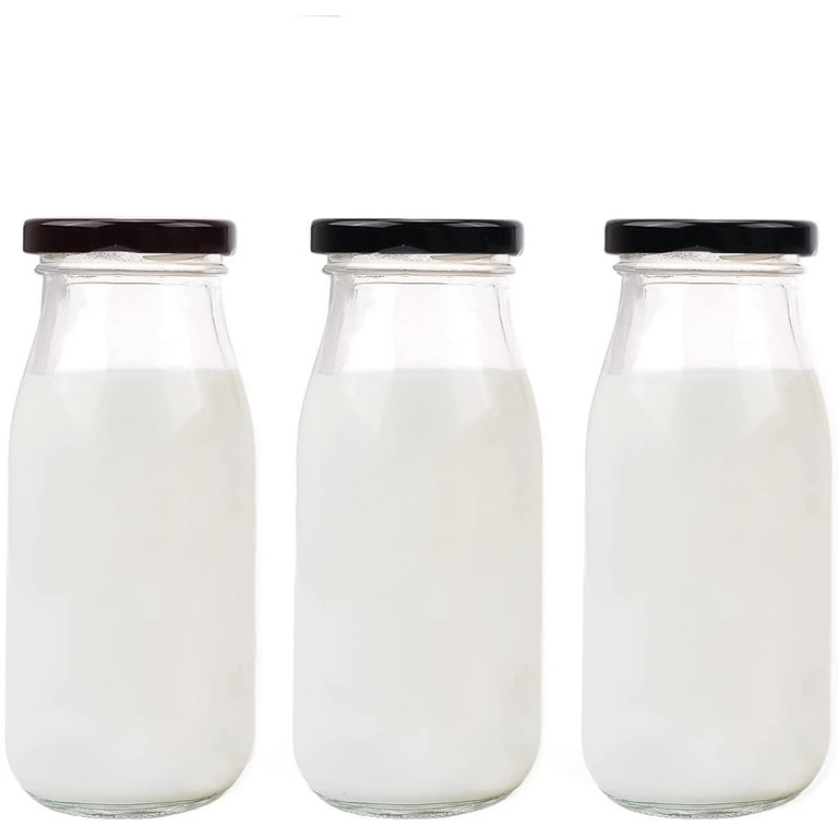 250ml Milk Glass Bottles, Bottle Jar Glass 250ml