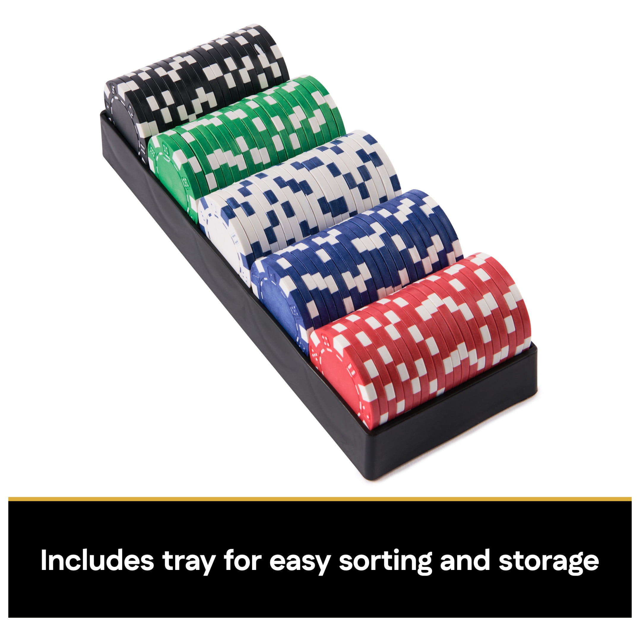Spin Master Games, Cardinal Classics, 100-Piece Poker Set with Plastic Chips, Ages 8 and up