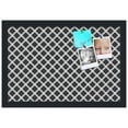 thumbnail image 2 of PinPix 18x12 Custom Cork Bulletin Board Black - White Clover Poster Board Has a Fabric Style Canvas Finish, Framed in Black - White Clover, by ArtToFrames (PinPix-121), 2 of 5