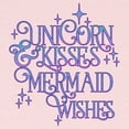 thumbnail image 2 of CafePress - UNICORN KISSES And MERMAID WISHES Long Sleeve T Sh - Long Sleeve Infant T-Shirt, 2 of 2