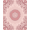 Pink, Pattern 2, variant on ODIKA 6'x9' Machine Washable Non-Slip Area Rug, Damask Flourish with Ornamental Victorian Scrollwork High Traffic Rug, Ivory, 555264