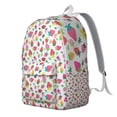 thumbnail image 2 of Sac à Dos Scolaire à Motif de Fraises, Mignon Motif de Baies Rouges, Sac de Jour Décontracté Léger, Sac de Voyage pour Étudiants et Femmes, 2 of 3