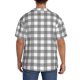 thumbnail image 3 of Balery Gray Checkboard Camisa Casual de Manga Corta con Botones para Hombre, Texturizada, Estilo Cubano, para Playa, Verano-Medium, 3 of 5