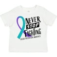 thumbnail image 3 of Inktastic Never Stop Fighting Suicide Prevention Awareness Ribbon Boys or Girls Toddler T-Shirt, 3 of 5