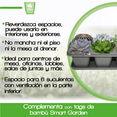 thumbnail image 3 of Charola Moderna rectangular Smart Garden para suculentas Gris, 3 of 6