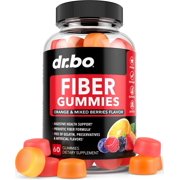Fiber Gummies for Adults & Kids, Gummy Prebiotic Fiber Supplement, Gut Health 60 Gummies
