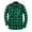 Green, variant on Mens Button Down Shirts Casual Plaid Flannel Long Sleeve Jackets Regular Fit Checkered Buffalo Plaid Shirt(Green,XXL)