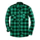 thumbnail image 1 of pstuiky camisa de manga larga para hombre, Camisa tipo cárdigan de manga larga con solapa y botones con estampado a cuadros informal para hombre. top de hombre l, 1 of 3