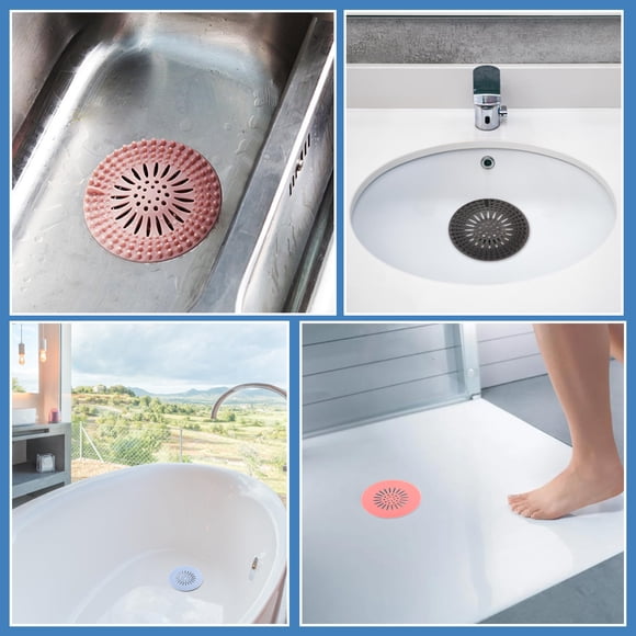 Toystoory 8x Drenajes de Colores Surtidos Transparentes con Filtro de Drenaje de Piso Fácil de Instalar Durable para drenar el colador Suministros de limpieza para el hogar