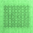 thumbnail image 1 of Ahgly Company Indoor Square Oriental Emerald Green Modern Area Rugs, 3' Square, 1 of 4