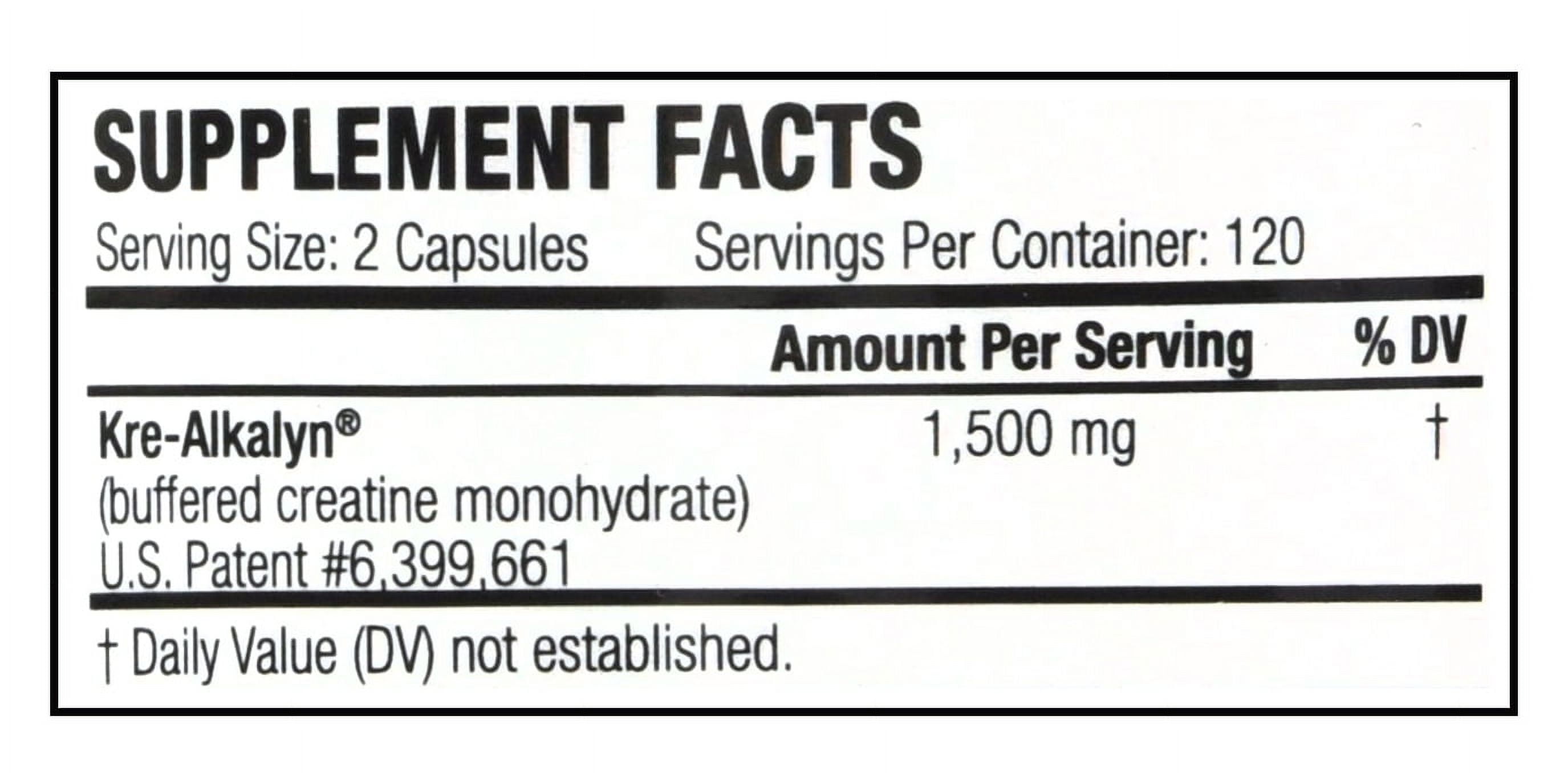 All American EFX Kre-Alkalyn pH-Correct Creatine Capsules, 240 Ct