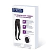 thumbnail image 2 of JOBST Maternity Opaque Compression Waist High Pantyhose Stockings, Closed Toe, 15-20 mmHg Moderate Support for Swollen Legs During Pregnancy, Anthracite, Medium, 2 of 7
