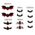 thumbnail image 3 of WHEANG Halloween Bat Wall Stickers Assorted Bat & Pumpkin Themed Decorations For Halloween, 3 of 5