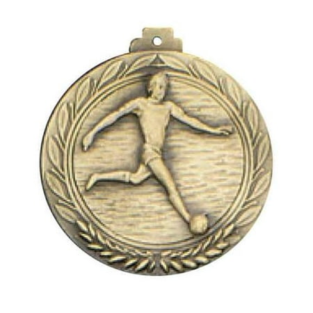 Awards Etc. ASOCM1 SOCCER PLAYER MALE MEDALLION with RIBBON - Pack of (10 Best Soccer Players)