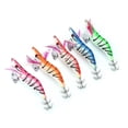 thumbnail image 2 of Cebo de anzuelo de calamar Señuelos de pesca nocturna 5 piezas 13cm Señuelos de pesca Jig anzuelo de señuelo de calamar para pescar en entornos oscuros Pesca de calamar ANGGREK Otros, 2 of 8