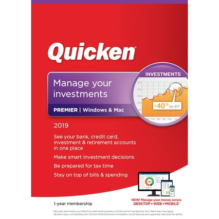 QUICKEN Premier 2019 1YR (Email Delivery)
