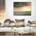 thumbnail image 4 of Designart Dark Sky with Clouds at Sunset - Beach Photo Throw Pillow - 12x20, 4 of 5