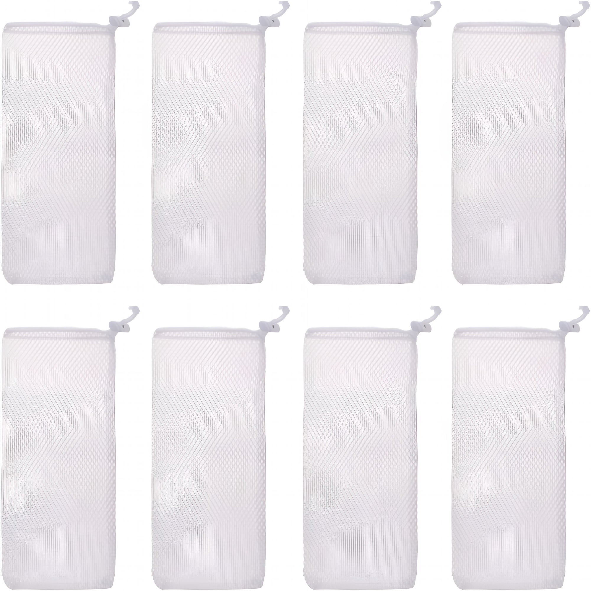 ACDANC 8 Pcs Finch Sock Feeders for Outdoor Use-Durable White Thistle Seed Sacks,Ideal Bird Food Supply Tools for Garden and Yard Finch Feeding(4.7"X 11")