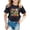 Black, variant on Miaoju Girl Shirts Trendy Crewneck 3d Prints Short Sleeve T-Shirt Funny Holiday Shirts Clothes for Girls